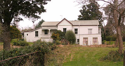 Old house viewed from walkway. 2008.