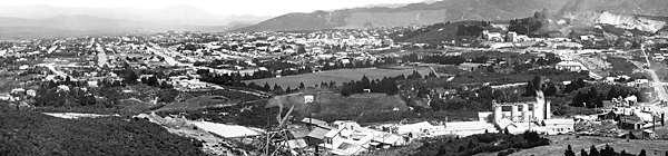 Panorama of Mill Stream Walkway area photographed from Union Hill c.1910